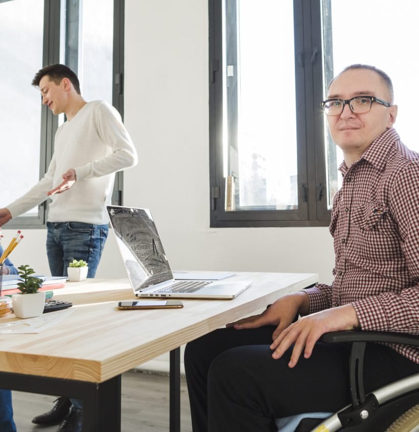 group-adult-workers-together-office